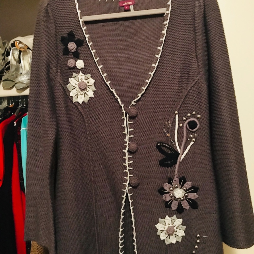 One of a kind sweater jacket